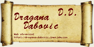 Dragana Dabović vizit kartica